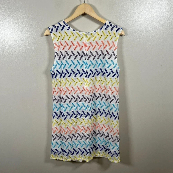 Onia Marina Swim Dress Size Large Cover-Up Geo Stitch Vacation Resort Wear Beach - Picture 2 of 10